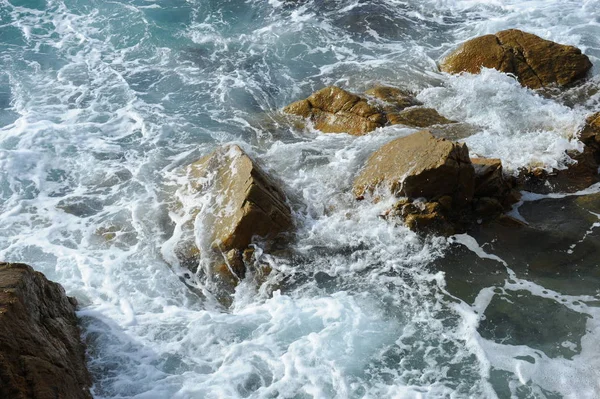 Golven Van Blauw Zeewater Natuur Reizen — Stockfoto