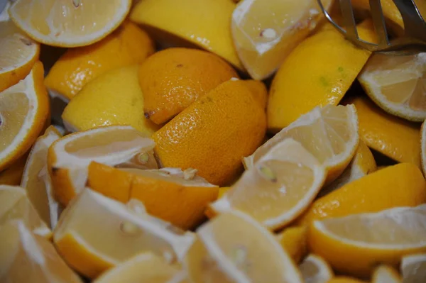 Jugosos Limones Frescos Cítricos — Foto de Stock