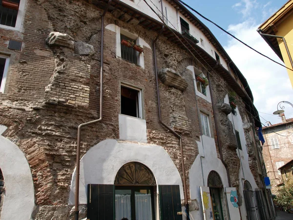 Lucca Pittoresk Och Antik Arkitektur Stadens Centrum — Stockfoto