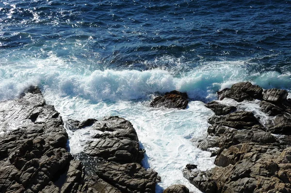 Olas Agua Mar Azul Naturaleza Viajes — Foto de Stock