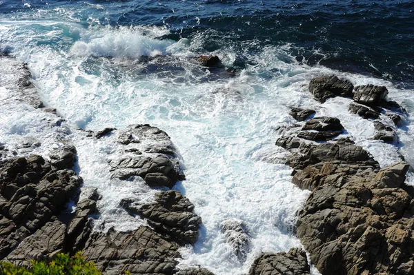 Wellen Mittelmeer Spain — Stock fotografie
