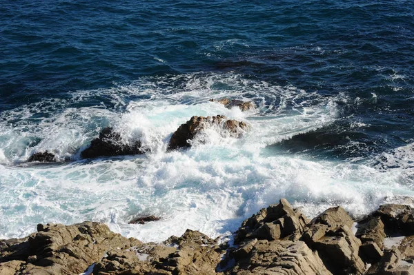 Golven Van Blauw Zeewater Natuur Reizen — Stockfoto