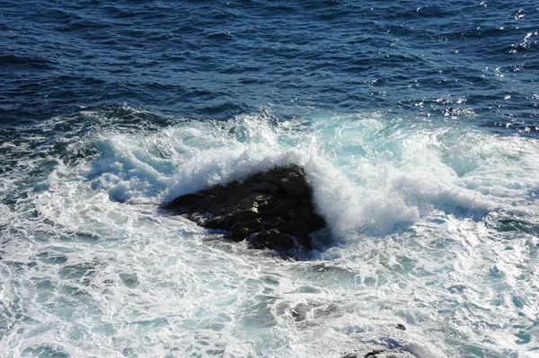 Olas Agua Mar Azul Naturaleza Viajes —  Fotos de Stock