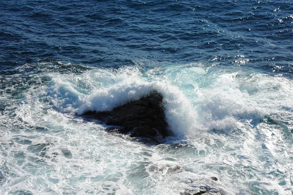 Olas Agua Mar Azul Naturaleza Viajes —  Fotos de Stock