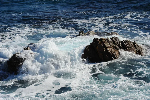 Golven Van Blauw Zeewater Natuur Reizen — Stockfoto