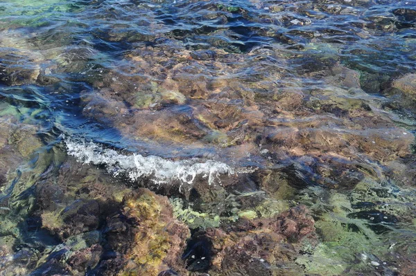 Wellen Von Blauem Meerwasser Natur Und Reisen — Stockfoto
