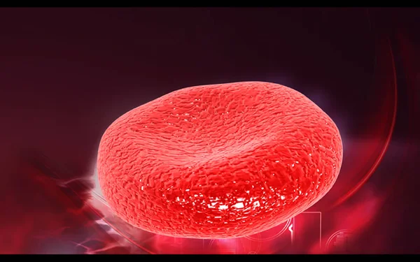 Digitális Illusztráció Vérsejtek Színes Háttér — Stock Fotó