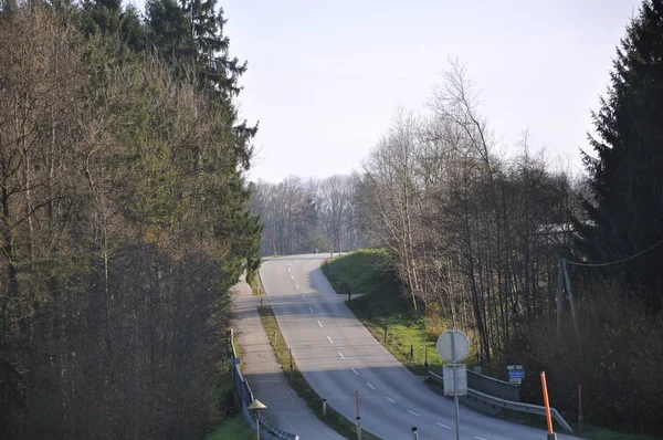 Karayolu Kamu Veya Özel Yol — Stok fotoğraf