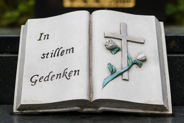 Stillem Gedenken Steinernes Buch — Φωτογραφία Αρχείου
