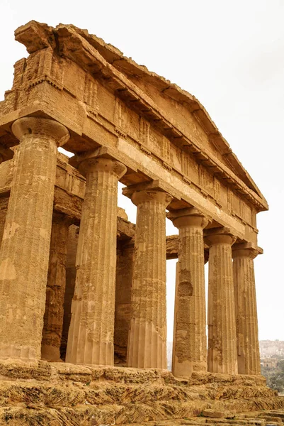 Ruinerna Templet Concordia Valey Tempel Agrigento Sicilien Italy — Stockfoto