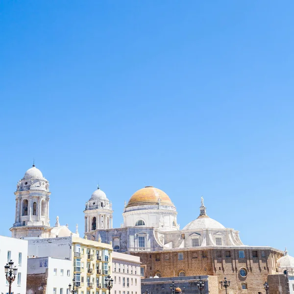 Día Soleado Con Cielo Azul Profundo Cádiz Andalucía Sur España — Foto de Stock