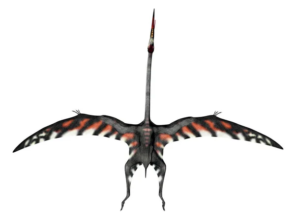 Υπολογιστής Που Δημιουργείται Εικόνα Pterosaur Quetzalcoatlus Απομονώνονται Wessem Φόντο — Φωτογραφία Αρχείου