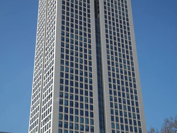 Vue Panoramique Urbaine Façade Des Gratte Ciel Modernes — Photo