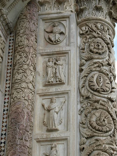 Pisa Batistério Diversidade Ornamentos Arquitetônicos — Fotografia de Stock