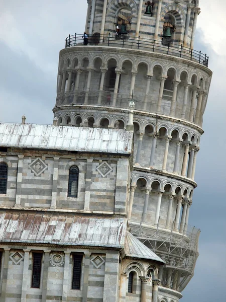 Pisa Ferde Torony Duomo Piazza Dei Miracoliban — Stock Fotó