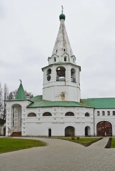 Russo Cúpulas Ortodoxas Azuis Catedral Natal Suzdal Kremlin Rússia — Fotografia de Stock