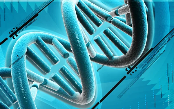 Dijital Illüstrasyon Renk Arka Plan Yapısında Dna — Stok fotoğraf