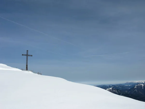 Csúcs Kereszt Unterberg — Stock Fotó