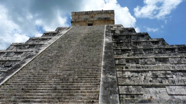 Кукулканська Піраміда Чічен Іці Півострові Юкатан Мексика — стокове фото