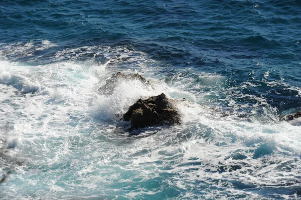 Хвилі Середземного Моря Вода — стокове фото