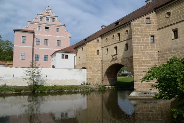 Castelo Copos Cidade Portão Água Vils Stadttor Baviera Baviera Oriental — Fotografia de Stock