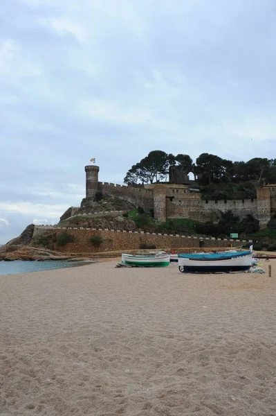 Κάστρο Στην Tossa Mar Costa Brava Ισπανία — Φωτογραφία Αρχείου