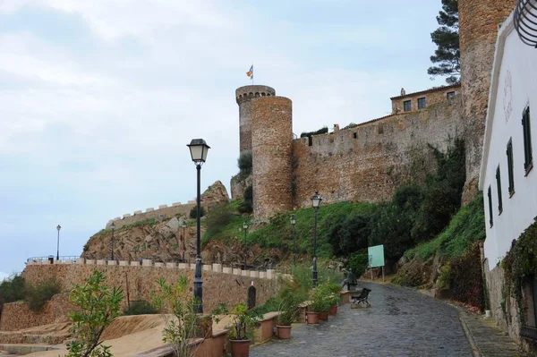 在Tossa Mar Costa Brava Spain的城堡 — 图库照片