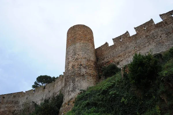 Castillo Tossa Mar Costa Brava Dolor —  Fotos de Stock