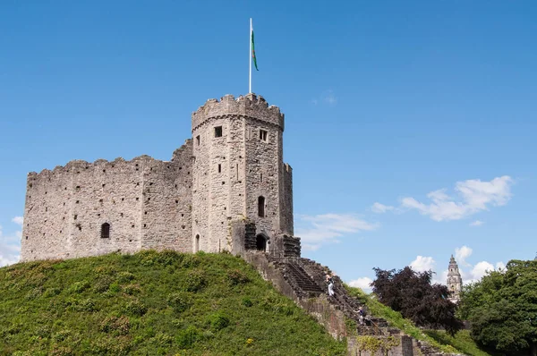Wales Cardiff Castle Innenbreich — Stock Photo, Image