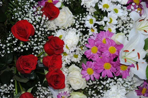 Rangkaian Bunga Karangan Bunga Flora — Stok Foto