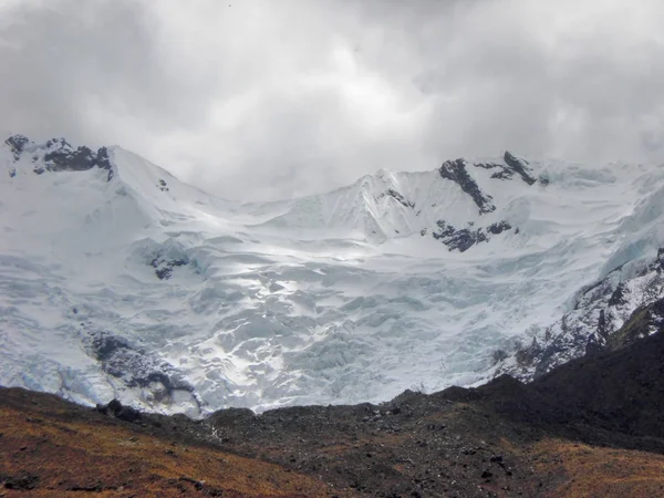 Andes Landschap Met Gletsjer Rond Huancayo Peru Zuid Amerika — Stockfoto