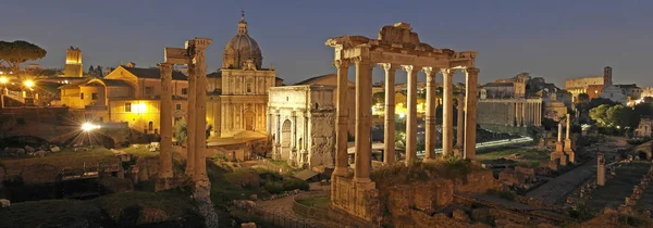 Roman Forum Panorama Style Nreceiving Data Nsamsung 1000 Lens — Stock Photo, Image
