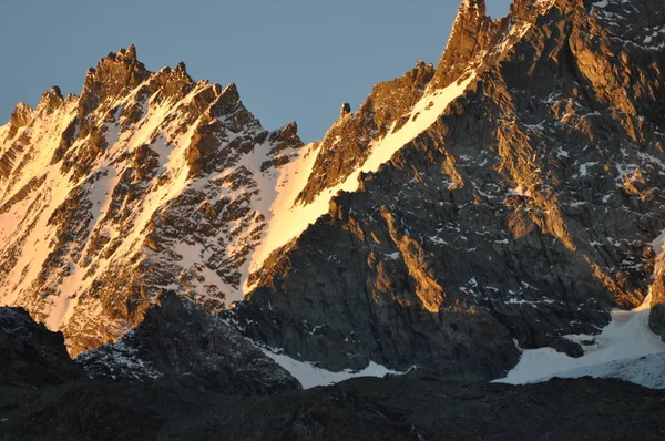 Kilátás Nyílik Grossglockner Vezetésével Glocknerstrae — Stock Fotó