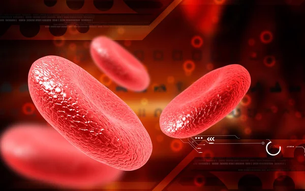 Digital Illustration Blood Cell Colour Background — Stock Photo, Image