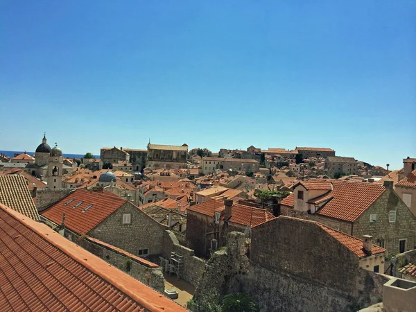 Panorama Makarska Mar Adriático — Fotografia de Stock