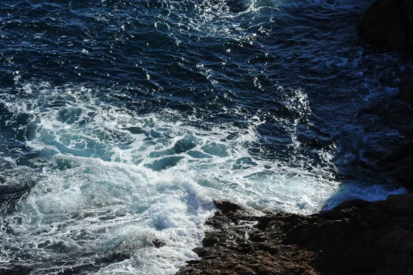 Spanje Middellandse Zee Golven — Stockfoto