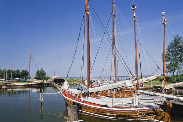 Zeesenboot Στο Port Bodstedt Βαλτικό — Φωτογραφία Αρχείου