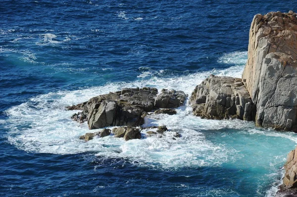 Spania Marea Mediteraneană Valuri — Fotografie, imagine de stoc