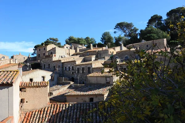 Tossa Mar Costa Brava España Burgo Fassaden — Foto de Stock