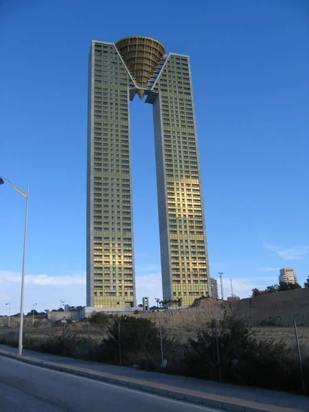 Huis Gevel Benidor Costa Blanca Spanje — Stockfoto