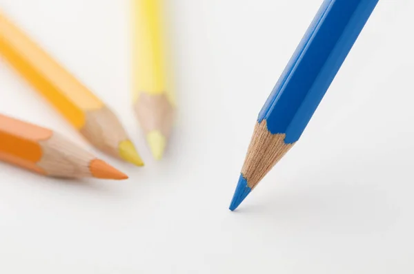 Plat Hoekig Detail Weergave Van Een Schuin Ingesteld Papier Blauw — Stockfoto