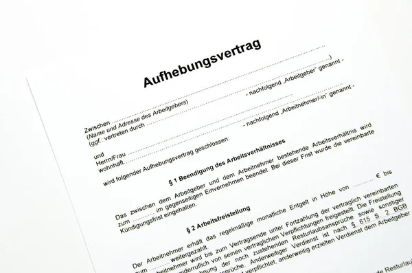 Nahaufnahme Eines Vertragsformulars Mit Stift Und Dokument — Stockfoto