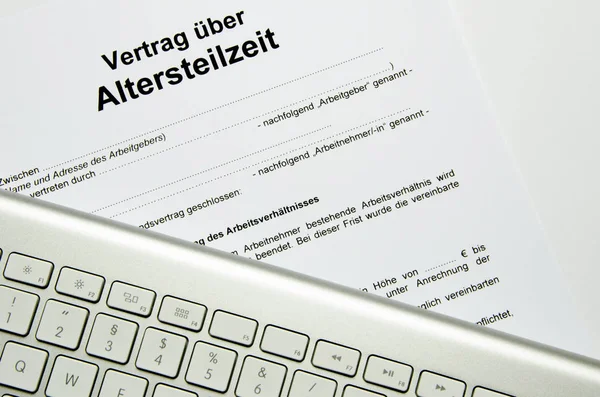 Altersteilzeit Und Vorruhestand — Stockfoto