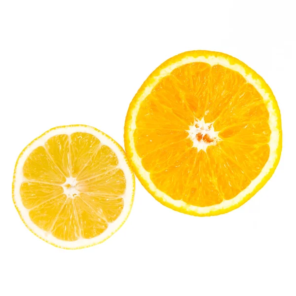 Fresh Slice Lemon Orange Slice — Stock Photo, Image