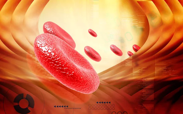 Ilustración Digital Las Células Sanguíneas Color —  Fotos de Stock