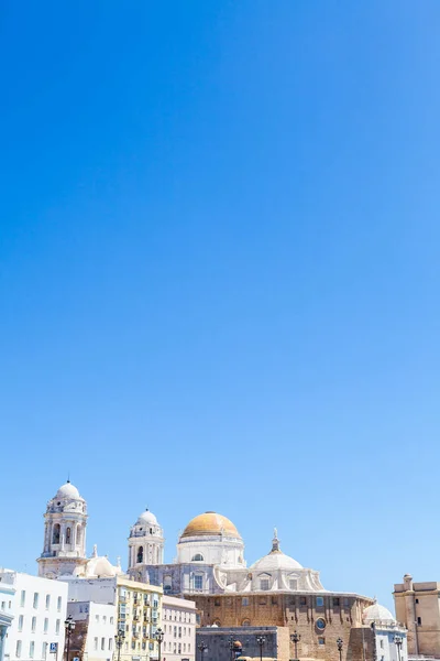Dia Ensolarado Com Céu Azul Profundo Cádiz Região Andaluzia Sul — Fotografia de Stock