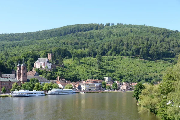 Miltenberg Main Odenwald Franken Bavaria Germania Castello Castello Mildburg Chiesa — Foto Stock