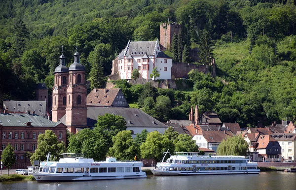 Miltenberg Main Odenwald Franken Bayern Deutschland Burg Burg Milchburg Kirche — Stockfoto