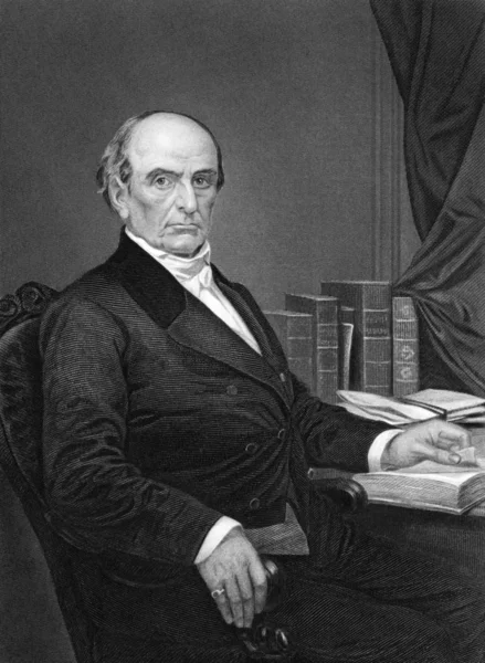 丹尼尔 韦伯斯特 Daniel Webster 1782 1852 1873年的雕刻家 美国主要政治家和参议员 由不知名艺术家雕刻 发表于1873年美国 — 图库照片