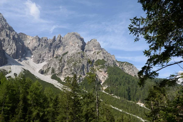 Solsten Stubaital Stubai Tirol Austrien Alperna Berg Högland Serles Natur — Stockfoto